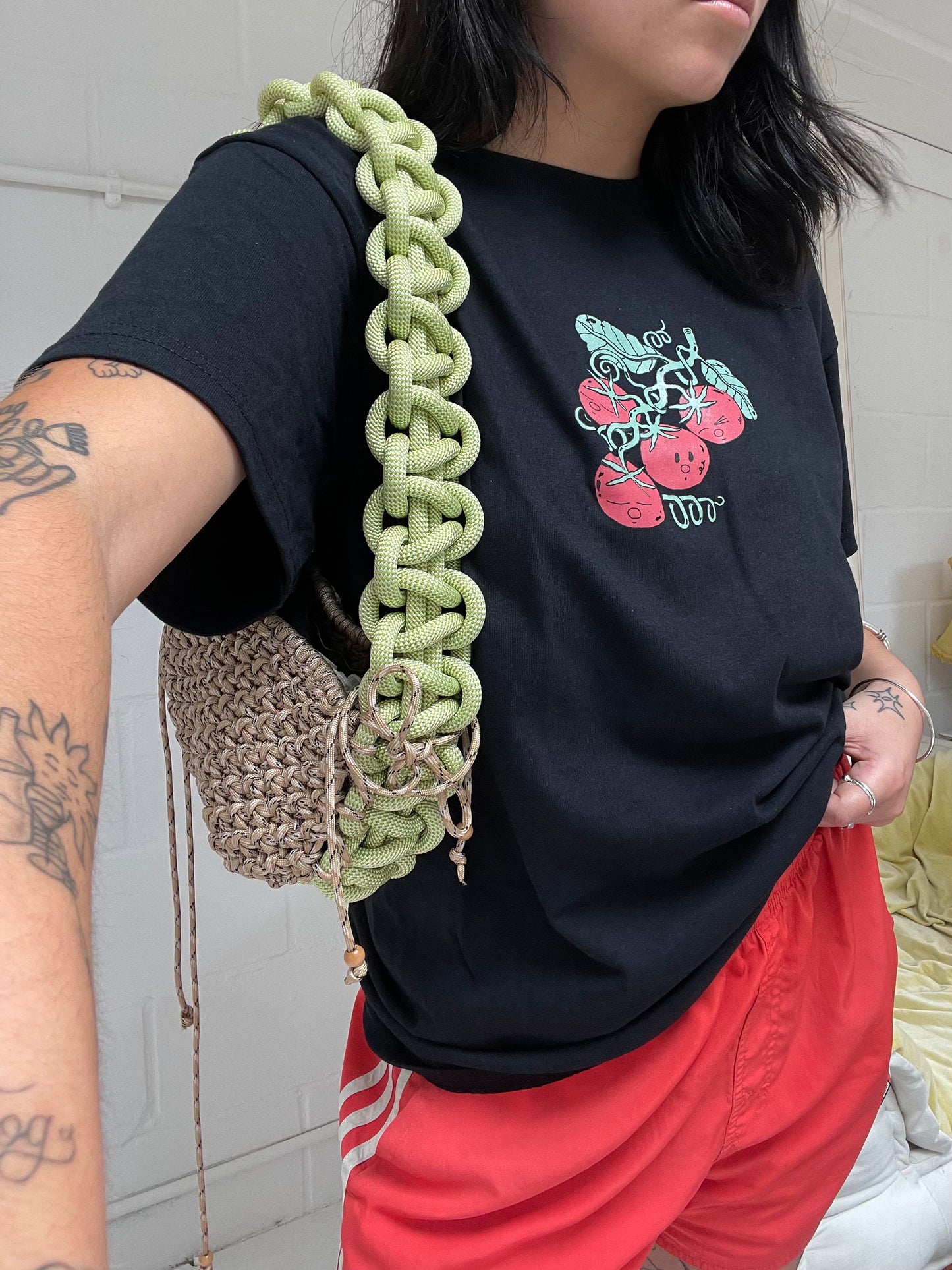 'Tomato' - Black T-shirt