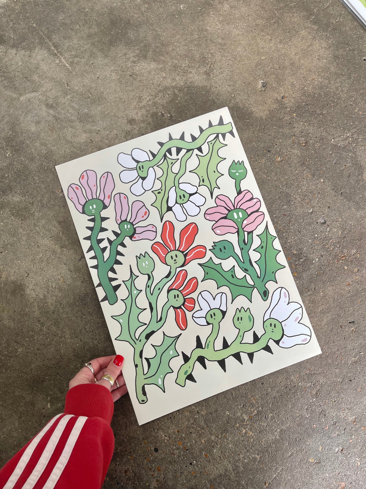 'Thorns' (full colour) - A3 Print