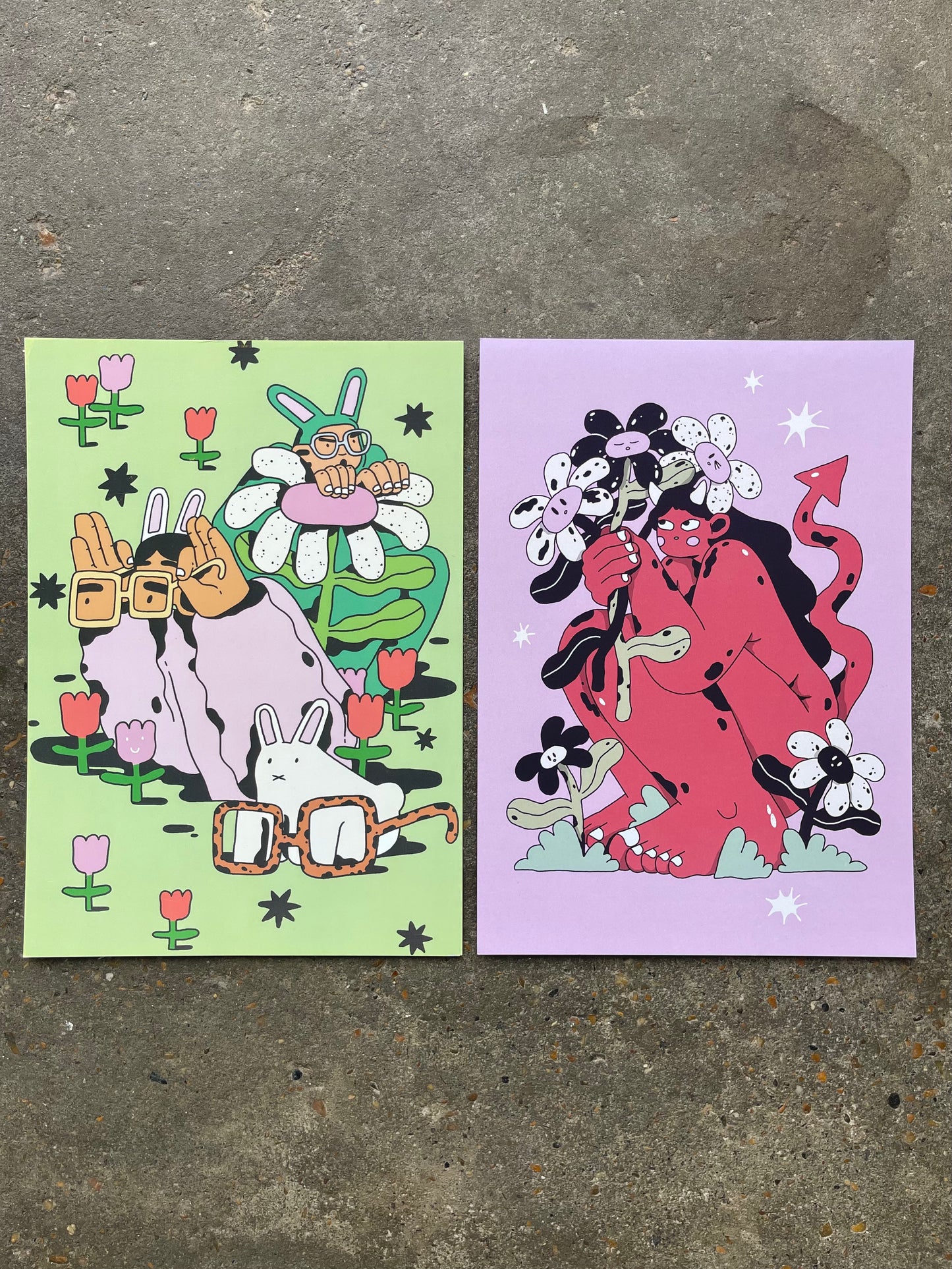 'Cheeky Devil' - A4 Print