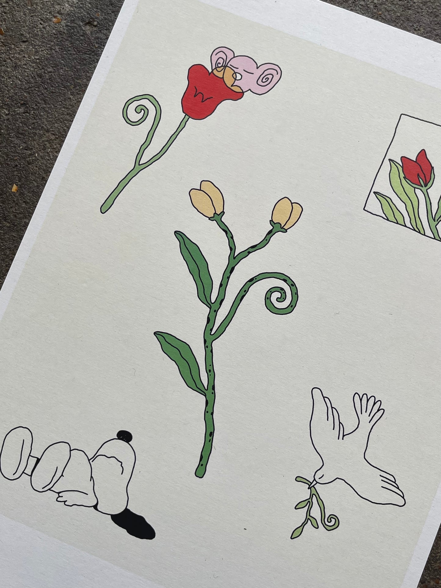 'Little Things ft. Snoop' - A4 print