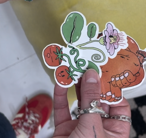 'Tomato' - vinyl sticker