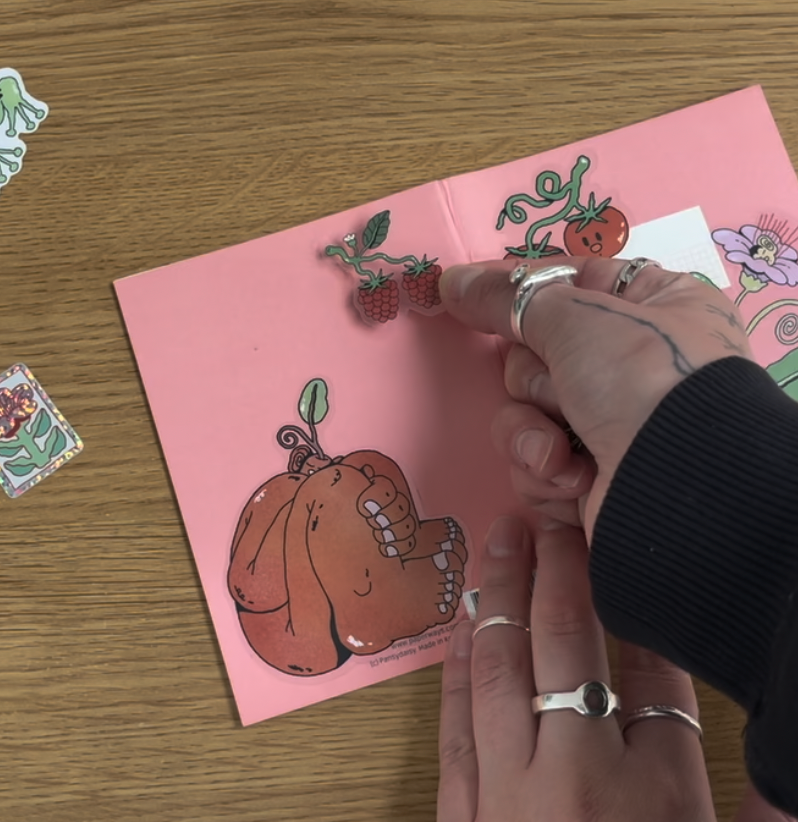 'Raspberry' - vinyl sticker