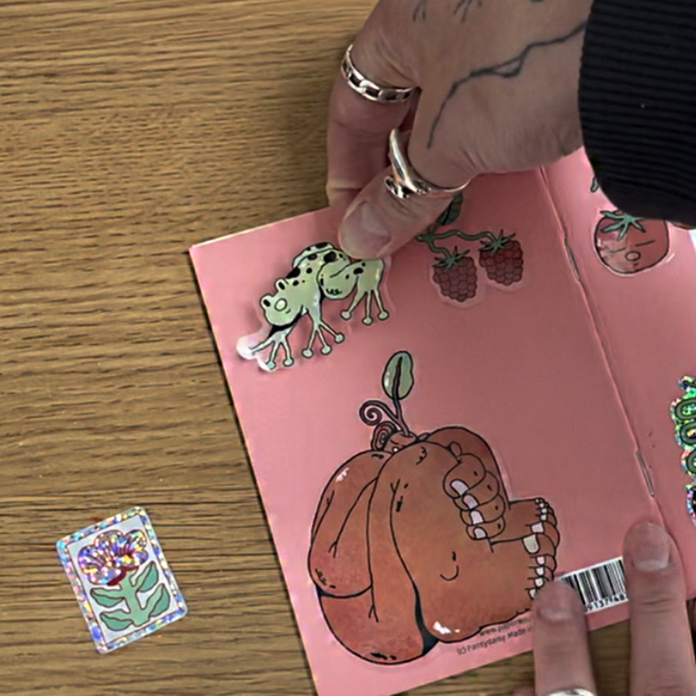 'Frog' - vinyl sticker