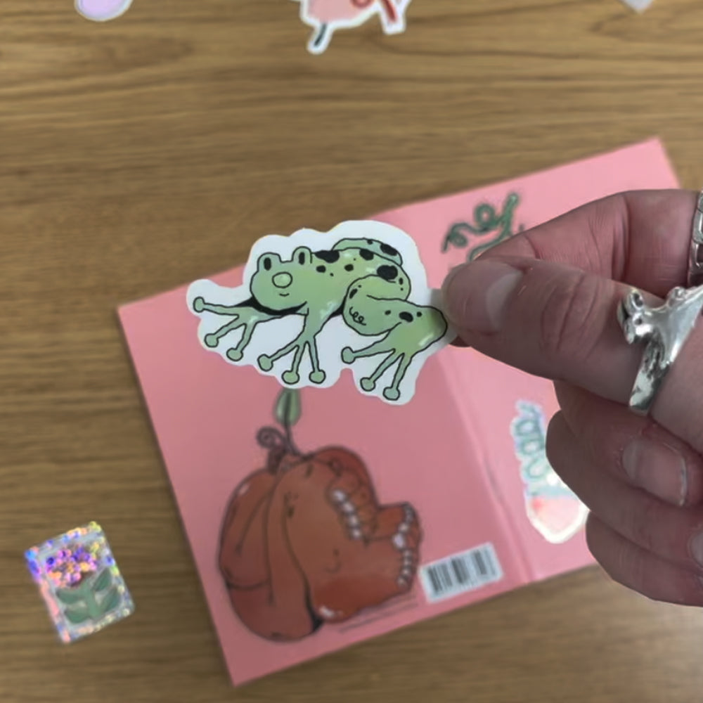 'Frog' - vinyl sticker