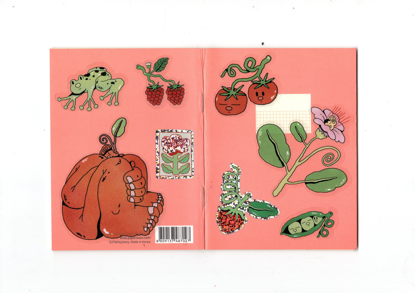 'Garden Friends' - 8 Piece Vinyl Sticker Pack