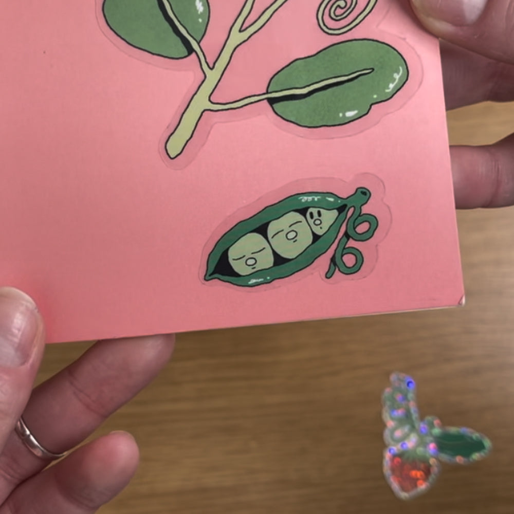 'peas in a pod' - vinyl sticker