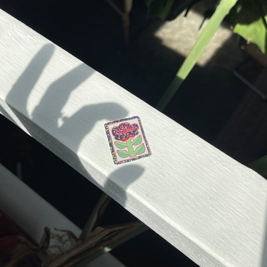 'Glittery tile' - vinyl sticker