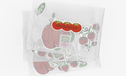 'Garden Friends' - 8 Piece Vinyl Sticker Pack