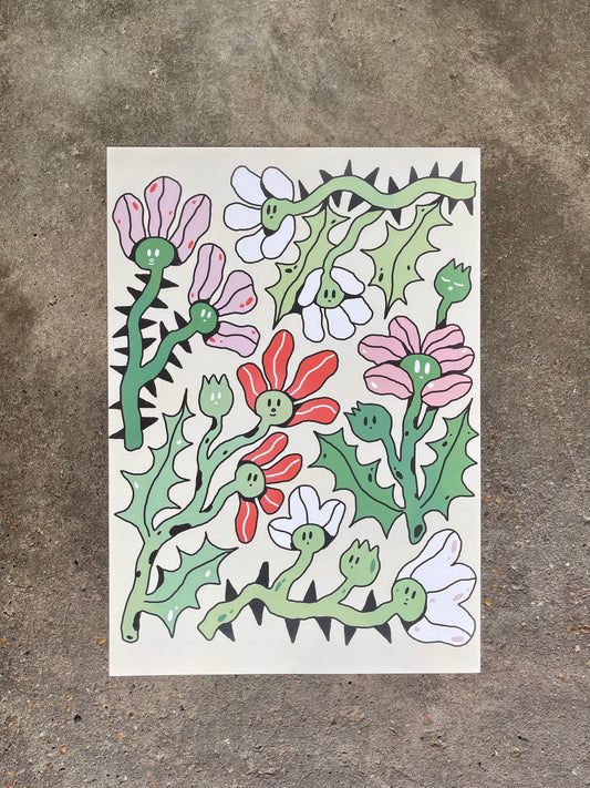'Thorns' (full colour) - A3 Print