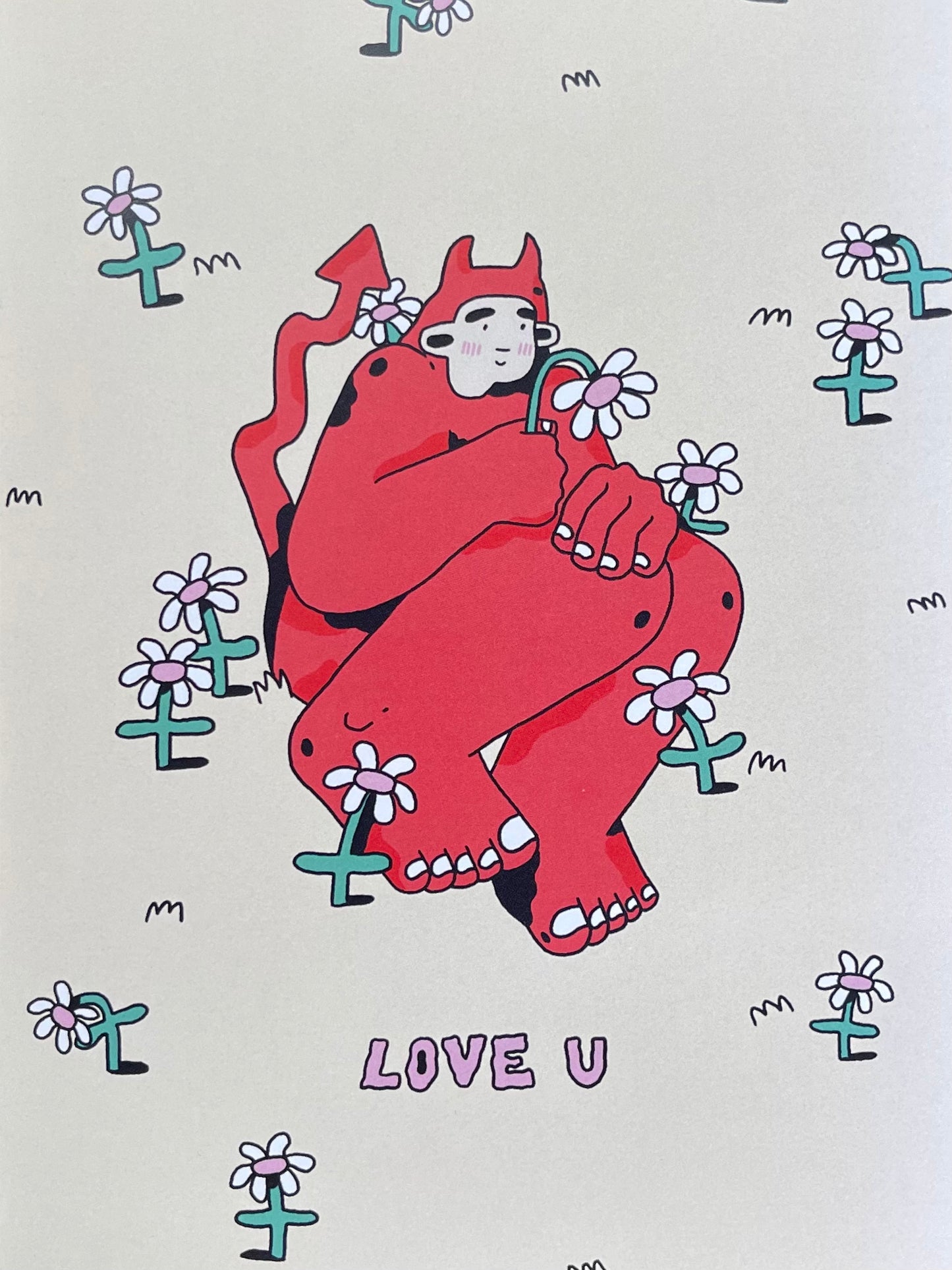 'Love U' - A5 Print