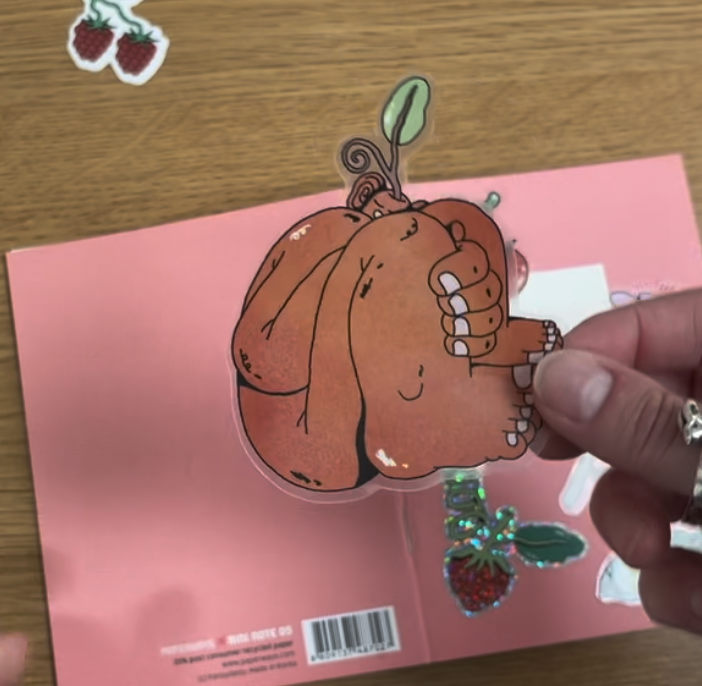 'Little Apple' - vinyl sticker