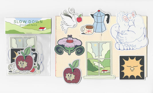 New! 'Slow Down' Sticker pack