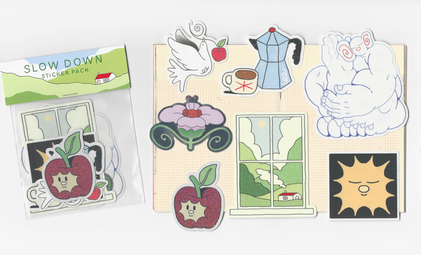 New! 'Slow Down' Sticker pack